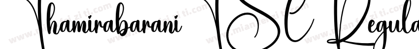 ThamirabaraniTSC Regular字体转换